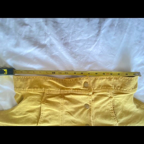 NWOT MOTHER - Yellow Denim Jacket - Picture 6 of 6
